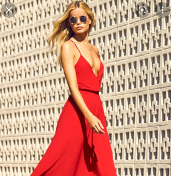 Lulus Red Maxi Dress - Picture 5 of 5